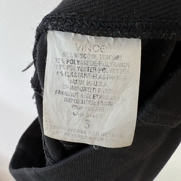 Vince Black Stretchy Twill Pull On Leggings - Picture 6 of 6